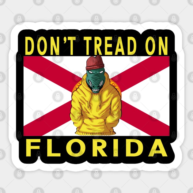 Dont tread on florida, Sticker by JayD World